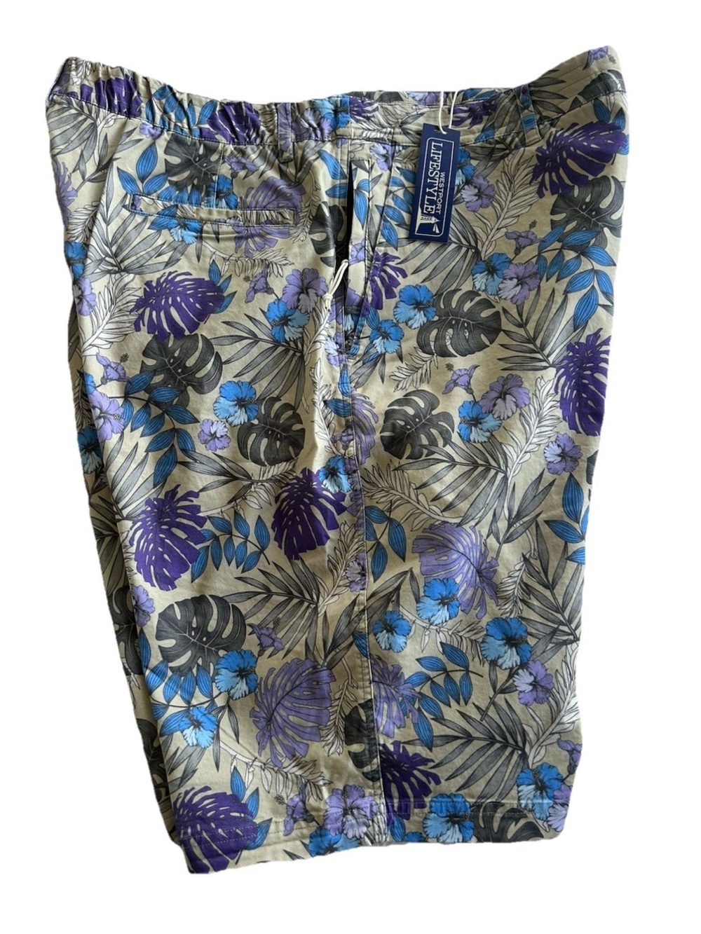 Westport Lifestyle Shorts Mens 40 TALL Cotton Stretch NEW Golf Coastal